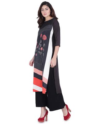 digital print straight kurta - 17539038 - Standard Image - 2