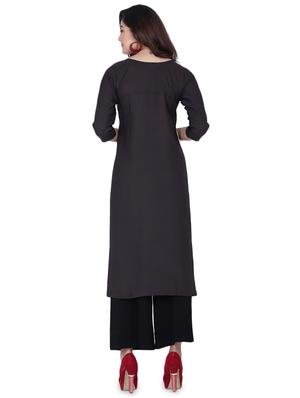 digital print straight kurta - 17539038 - Standard Image - 3