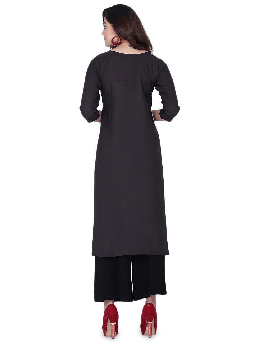 digital print straight kurta - 17539038 - Zoom Image - 3