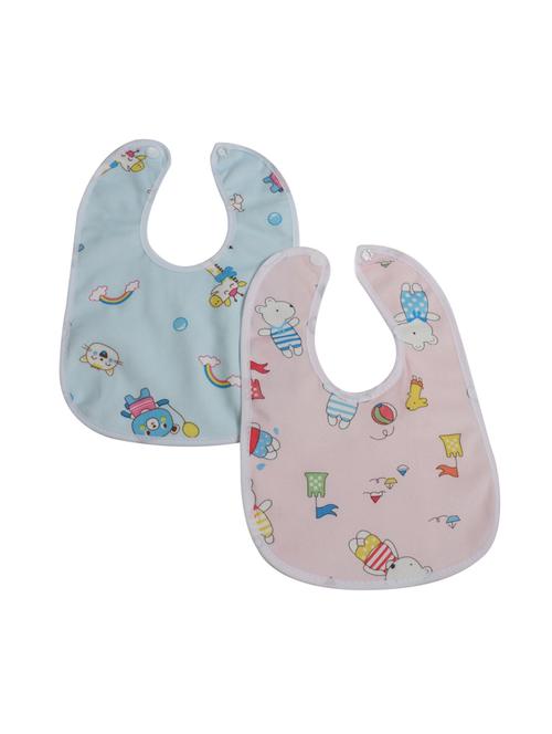 myfa multi coloured, waterproof cotton bibs for infants, babies - 17539063 - Standard Image - 1