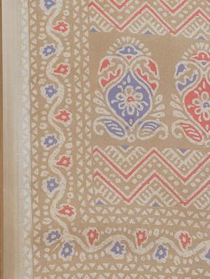 geometrical printed saree with blouse - 17539186 - Standard Image - 4