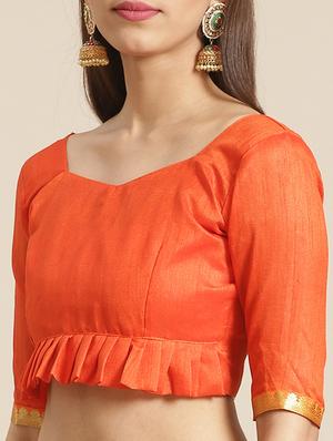 bandhani printed saree with blouse - 17539189 - Standard Image - 3