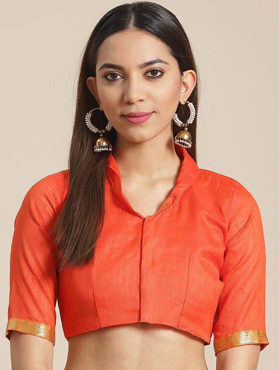 bandhani printed saree with blouse - 17539193 - Zoom Image - 3