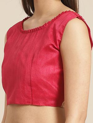 bandhani printed saree with blouse - 17539195 - Standard Image - 3