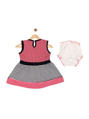 pink cotton blend frock - 17539200 - Standard Image - 2