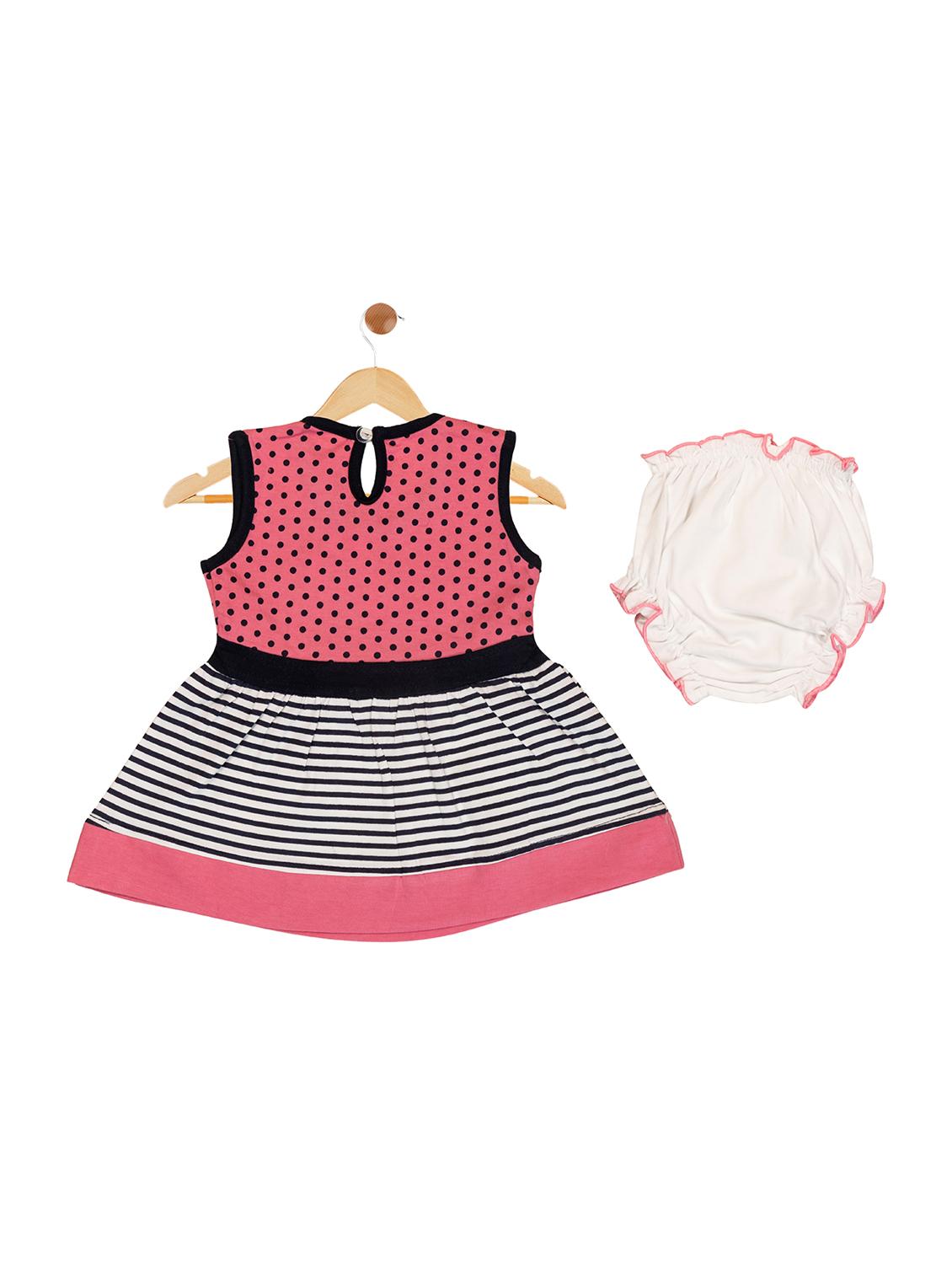 pink cotton blend frock - 17539200 - Zoom Image - 2