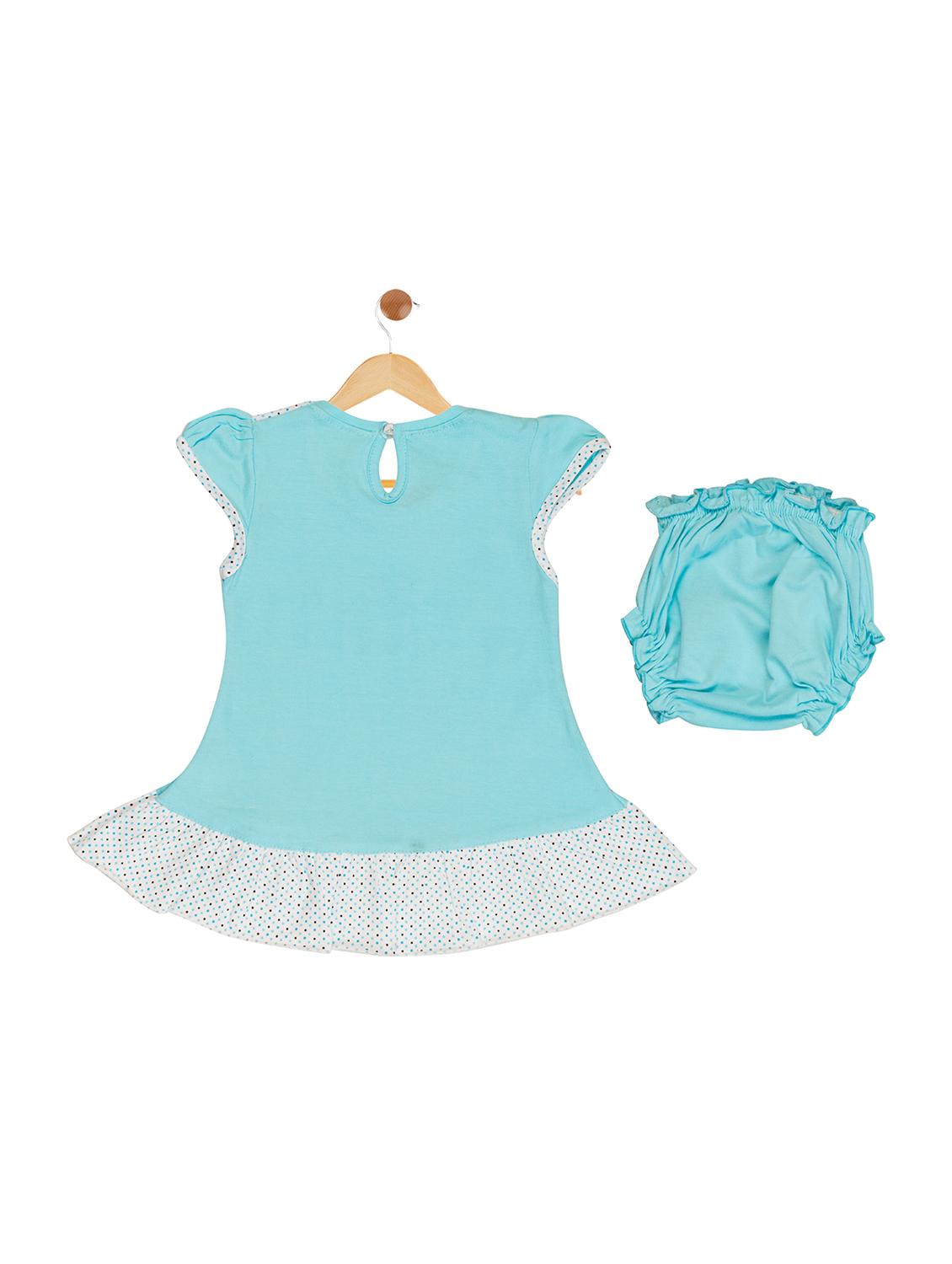 blue cotton blend frock - 17539217 - Zoom Image - 2