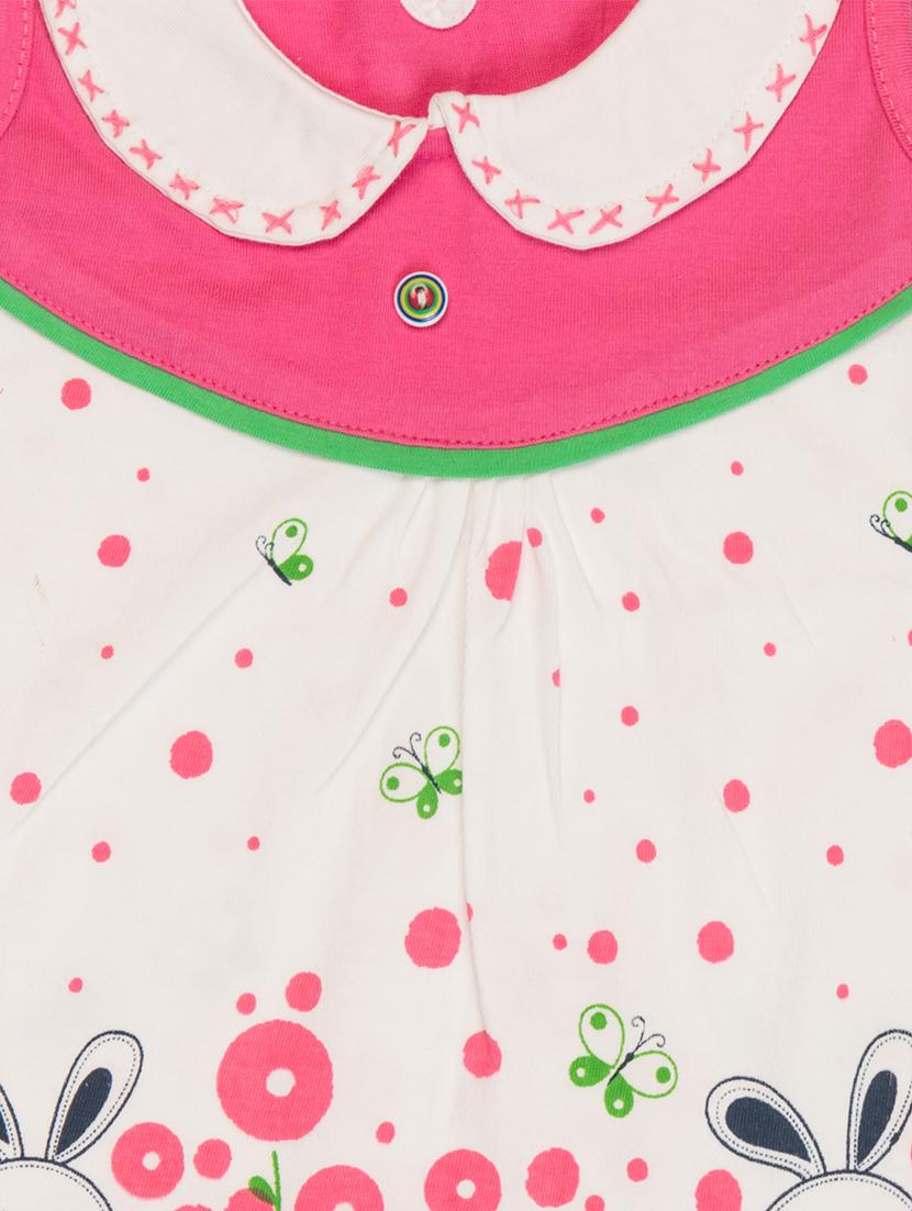 pink cotton blend frock - 17539236 - Zoom Image - 3