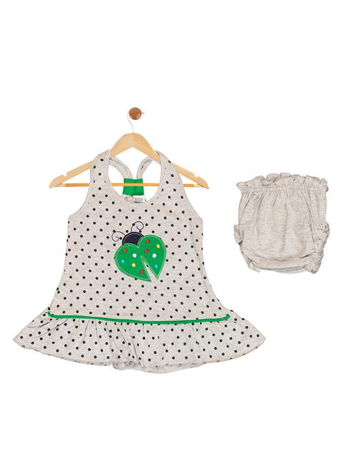 green cotton blend frock - 17539241 - Standard Image - 1