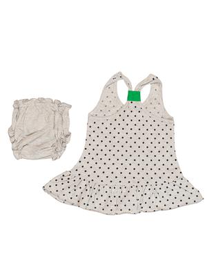 green cotton blend frock - 17539241 - Standard Image - 2