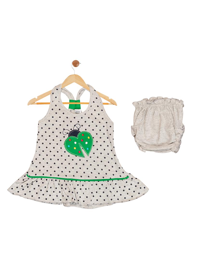 green cotton blend frock - 17539241 - Zoom Image - 1