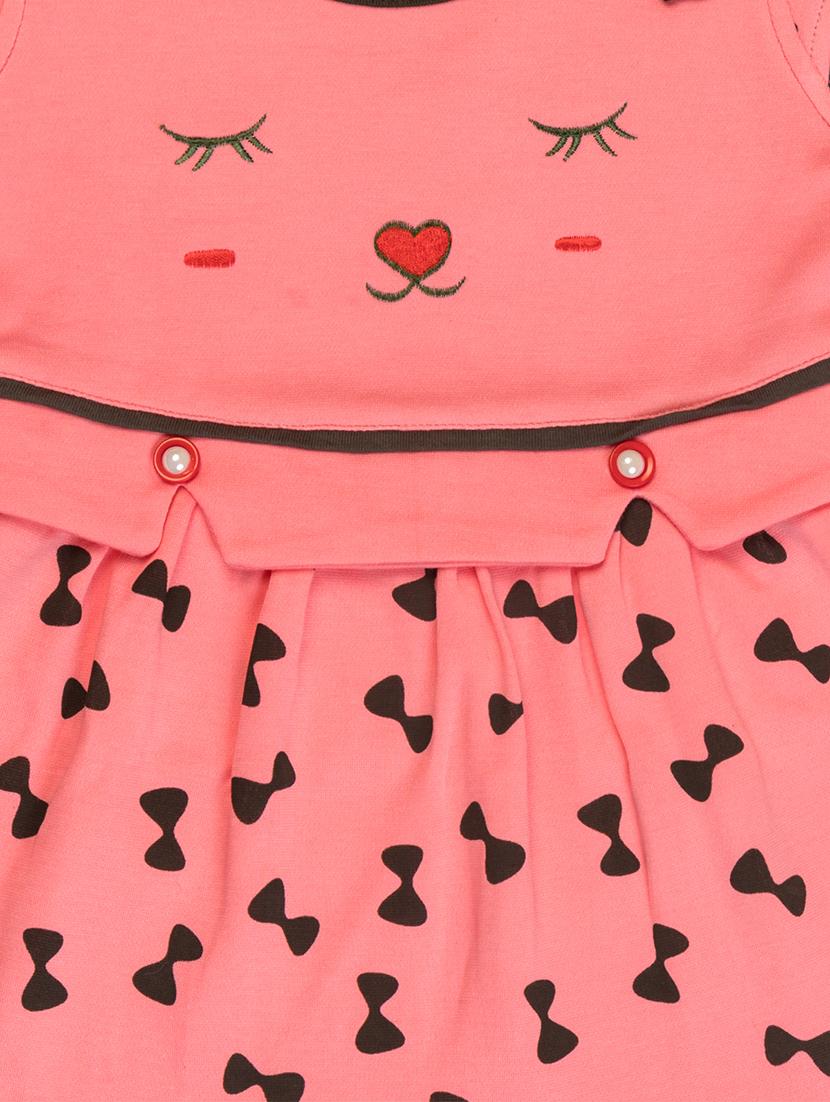 pink cotton blend frock - 17539248 - Zoom Image - 3