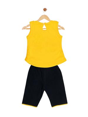 yellow cotton blend frock - 17539257 - Standard Image - 2