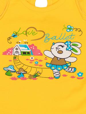 yellow cotton blend frock - 17539257 - Standard Image - 5