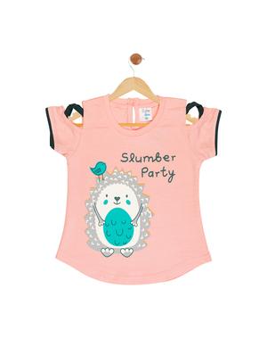 pink cotton blend frock - 17539264 - Standard Image - 3