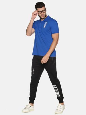 blue printed collared t-shirt - 17539279 - Standard Image - 4