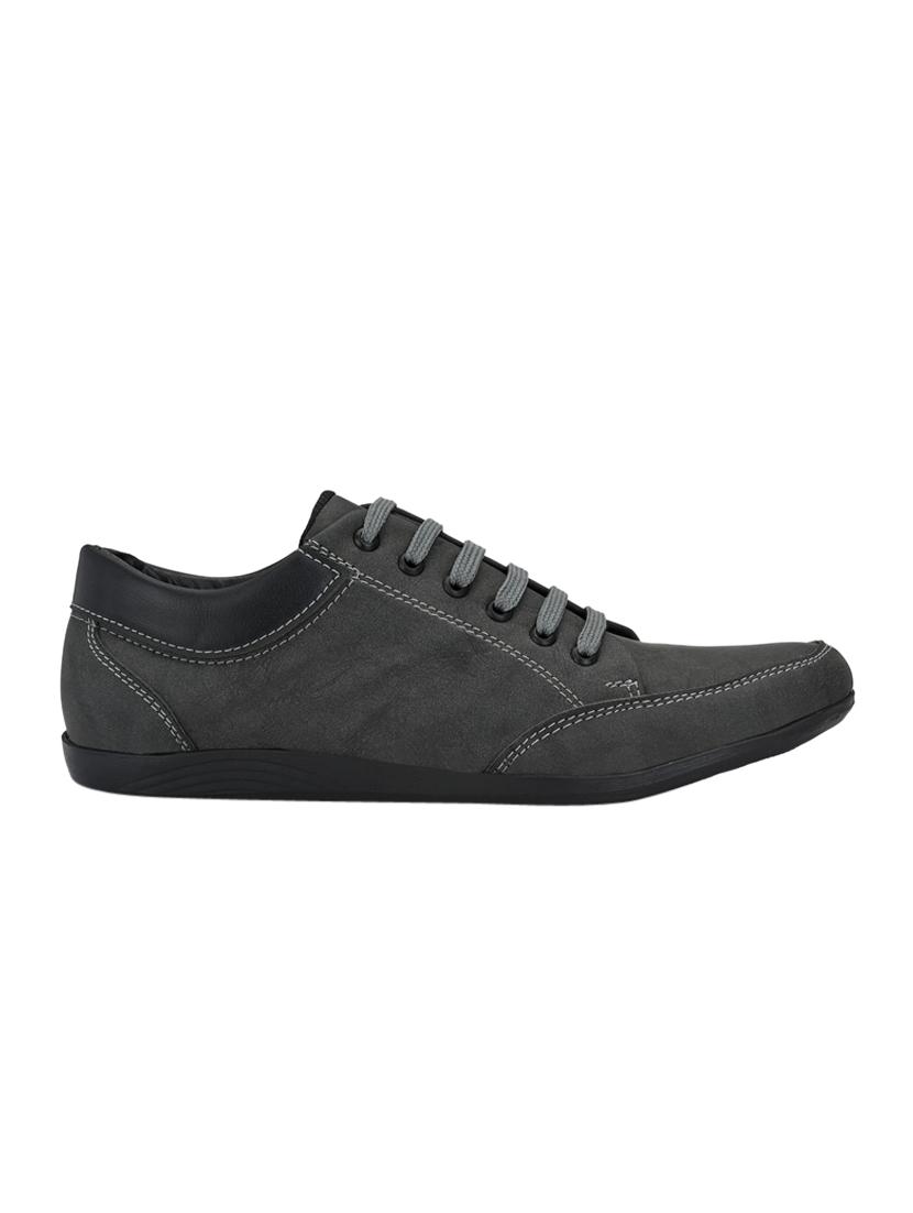 grey synthetic lace up sneakers - 17539321 - Zoom Image - 2