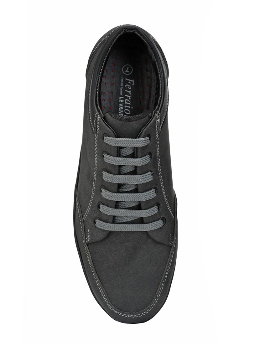 grey synthetic lace up sneakers - 17539321 - Zoom Image - 3