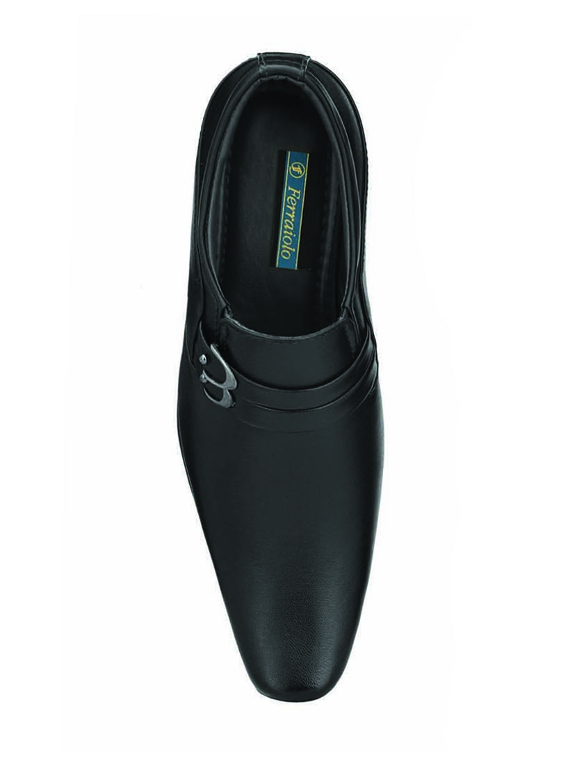 black synthetic boat shoe casual shoes - 17539322 - Zoom Image - 4