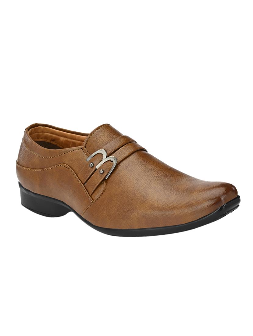 tan synthetic slip on shoes - 17539324 - Zoom Image - 1
