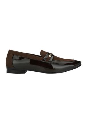 brown synthetic slip on shoes - 17539326 - Standard Image - 2