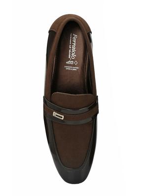 brown synthetic slip on shoes - 17539326 - Standard Image - 4