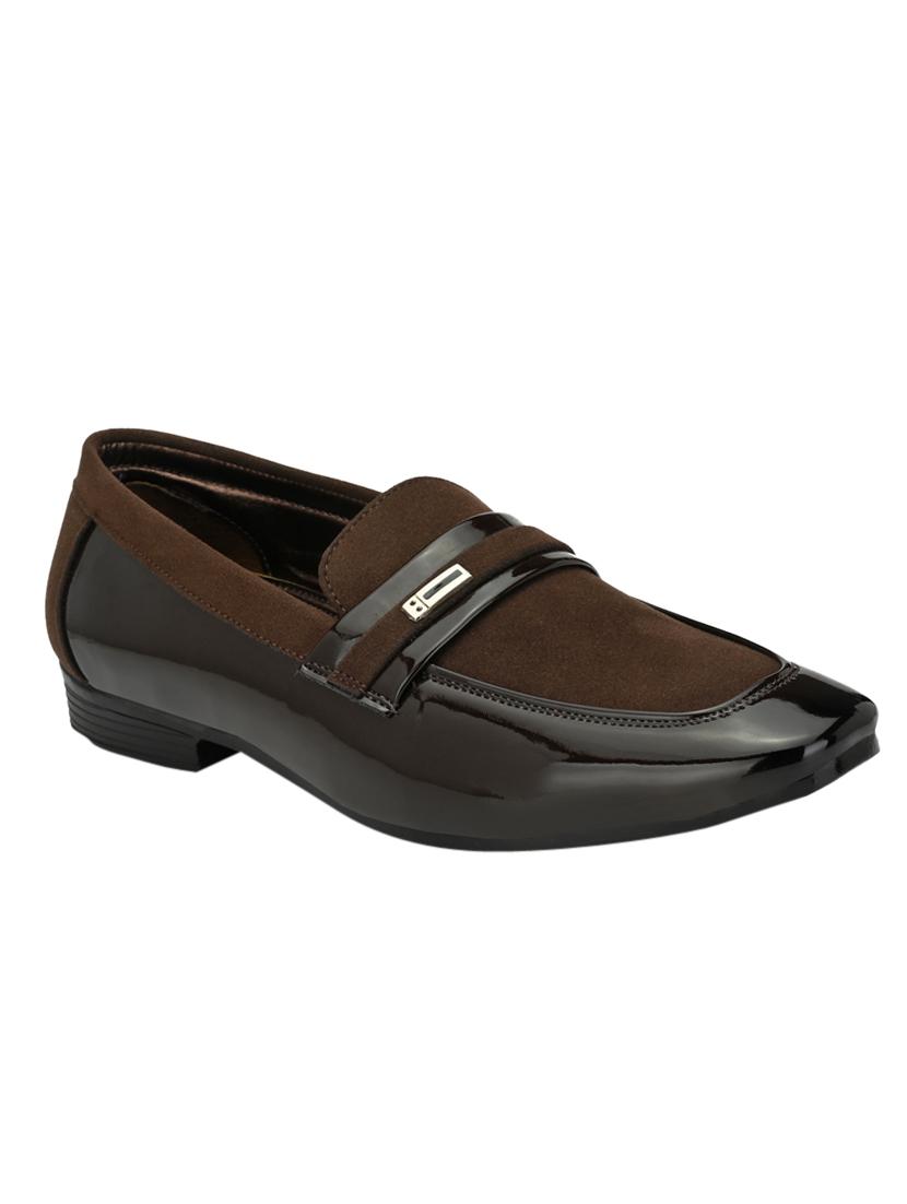 brown synthetic slip on shoes - 17539326 - Zoom Image - 1