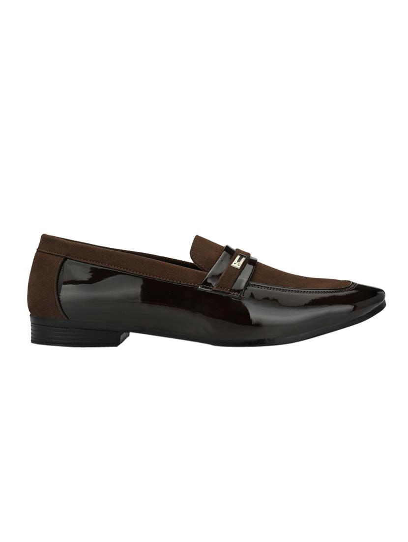 brown synthetic slip on shoes - 17539326 - Zoom Image - 2