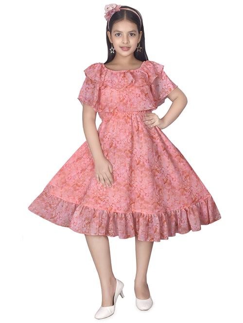 pink floral frock - 17539417 - Standard Image - 1