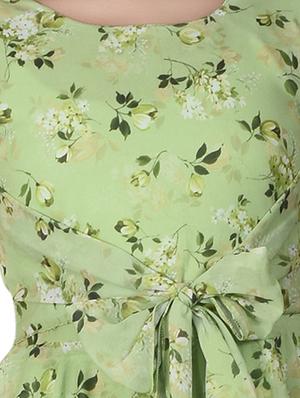 asymmetric hem floral frock - 17539422 - Standard Image - 4