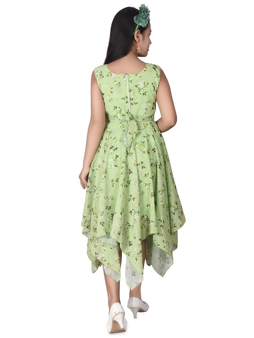 asymmetric hem floral frock - 17539422 - Zoom Image - 3