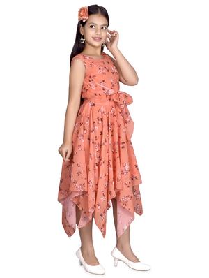 asymmetric hem floral frock - 17539423 - Standard Image - 2