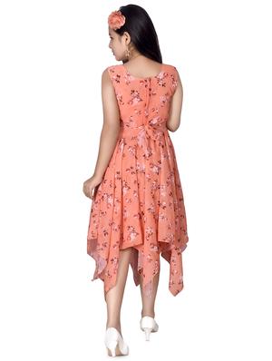 asymmetric hem floral frock - 17539423 - Standard Image - 3