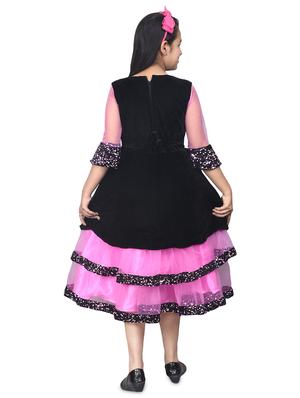 pink velvet frock - 17539427 - Standard Image - 3