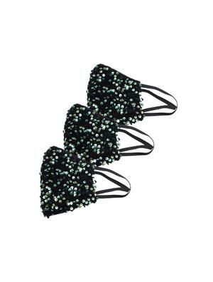 green cotton printed women mask set of 3 - 17539592 - Standard Image - 2
