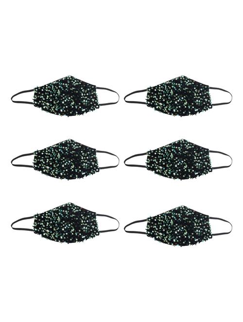 green cotton decorative women mask - 17539594 - Standard Image - 1