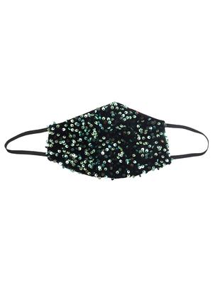 green cotton decorative women mask - 17539594 - Standard Image - 3