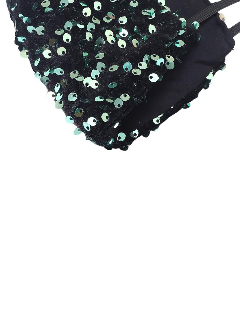 green cotton decorative women mask - 17539594 - Zoom Image - 5