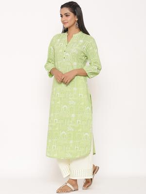 printed kurta palazzo set - 17539794 - Standard Image - 2