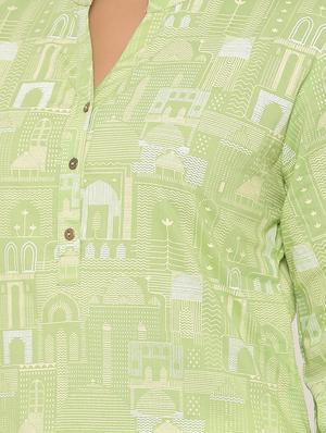 printed kurta palazzo set - 17539794 - Standard Image - 4