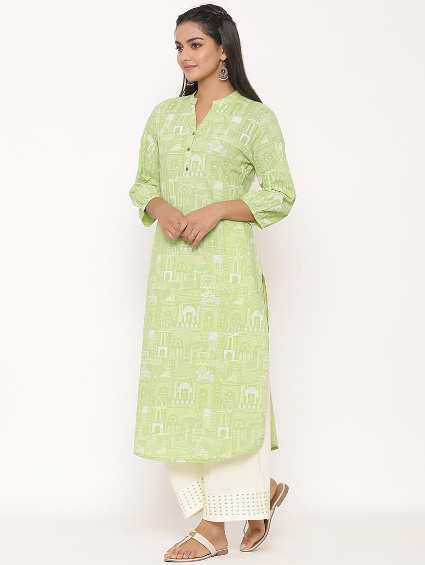 printed kurta palazzo set - 17539794 - Zoom Image - 2