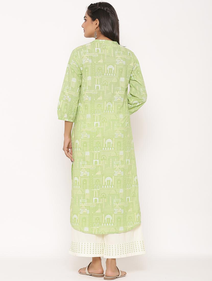 printed kurta palazzo set - 17539794 - Zoom Image - 3