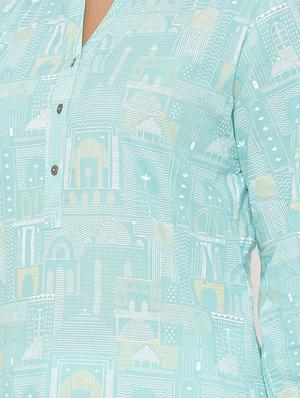 printed kurta palazzo set - 17539796 - Standard Image - 4
