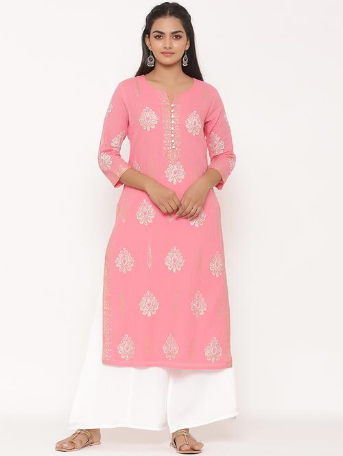 printed kurta palazzo set - 17539797 - Standard Image - 1