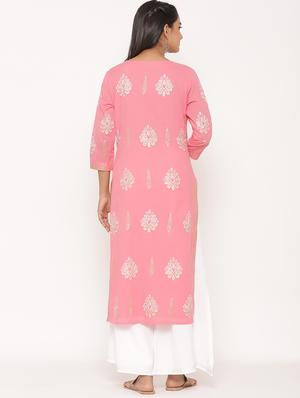 printed kurta palazzo set - 17539797 - Standard Image - 3