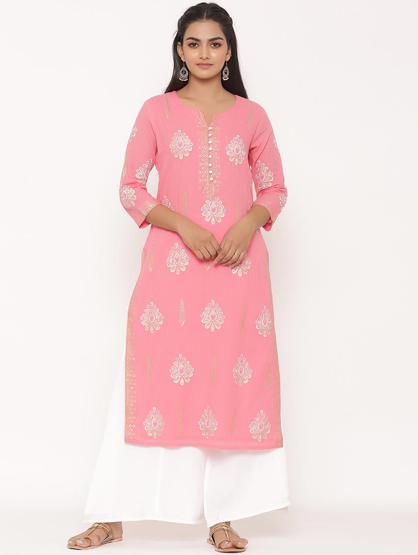 printed kurta palazzo set - 17539797 - Zoom Image - 1