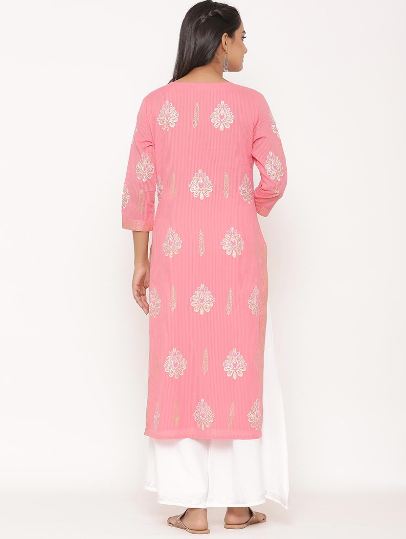 printed kurta palazzo set - 17539797 - Zoom Image - 3