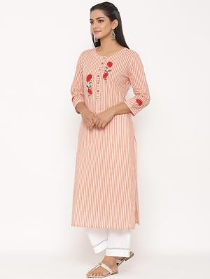 striped kurta palazzo set - 17539801 - Standard Image - 2