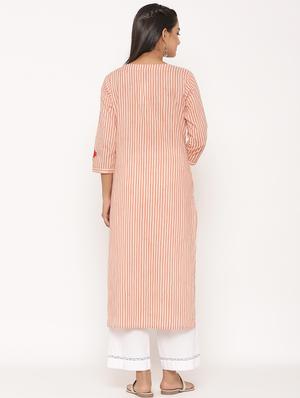 striped kurta palazzo set - 17539801 - Standard Image - 3