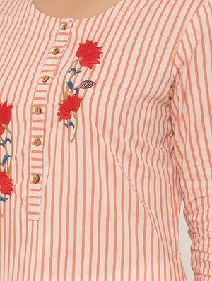 striped kurta palazzo set - 17539801 - Standard Image - 4